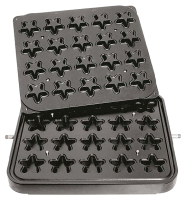 Форма для тарталетницы Kocateq DHTartmatic Plate 25 (звезды, верхний 62х62 мм, нижний 46х46 мм, 20 шт.)