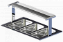 Настольная полка Optima Shelf 113/F стеклянная