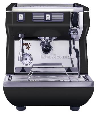 Кофемашина Nuova Simonelli Appia Life 1Gr S черная, высокая группа, полуавтомат